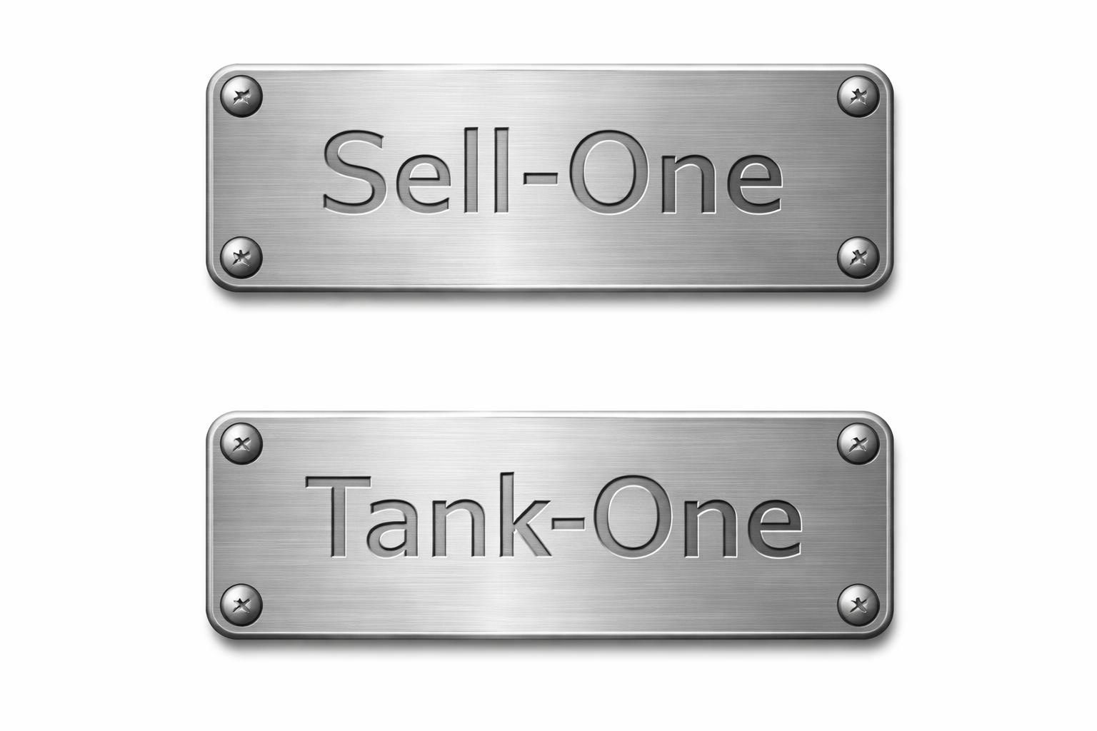 SELLONE e TANKONE - le targhette delle due linee sorelle