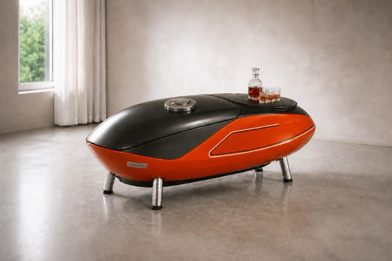 TANKONE versione discreta, senza lettering — arancio e nero