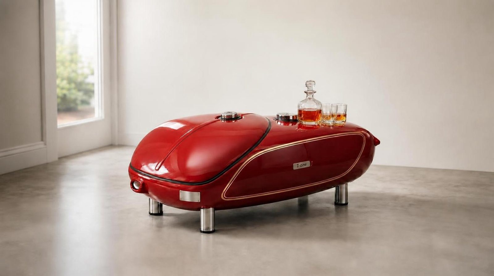 TANKONE versione discreta, senza lettering — rosso