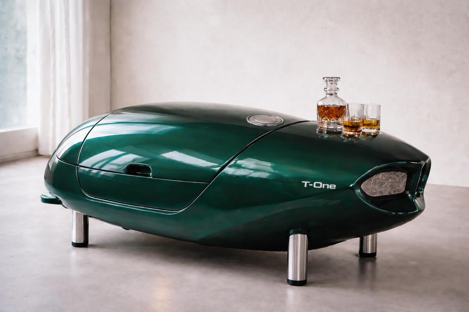 TANKONE versione discreta, senza lettering — verde, studio